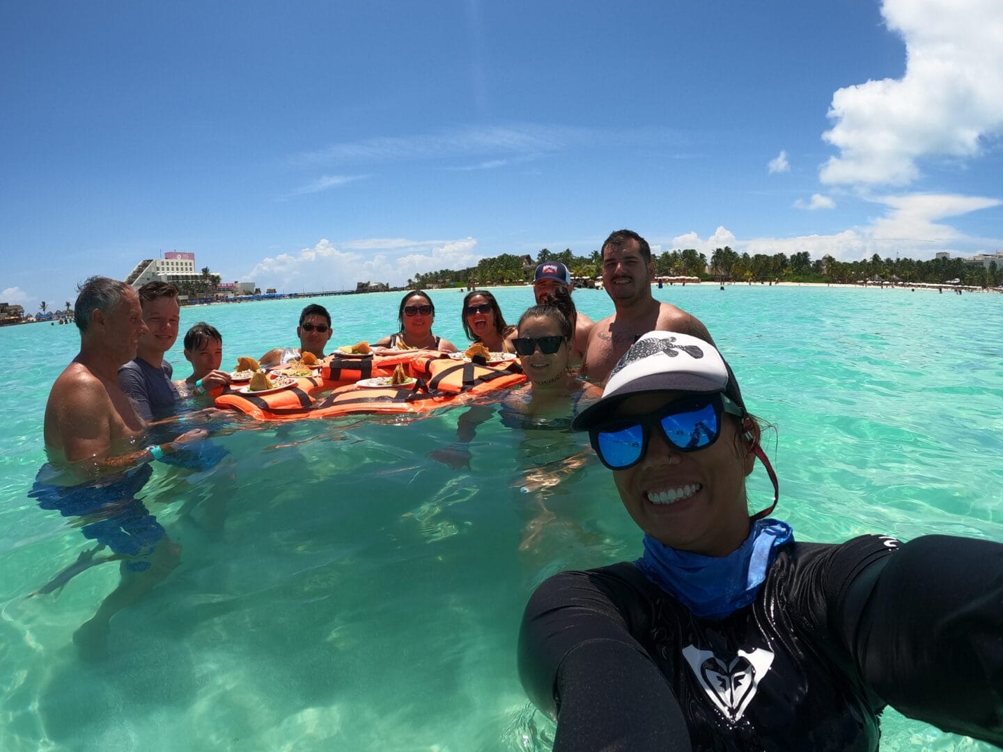 Playa Norte white sand beach on Isla Mujeres