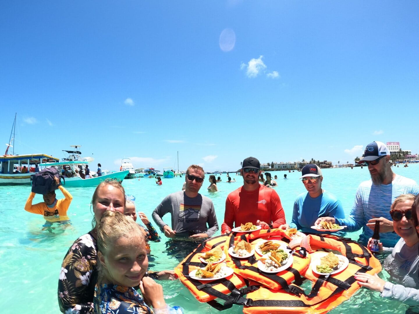 Group enjoying the whale shark tour